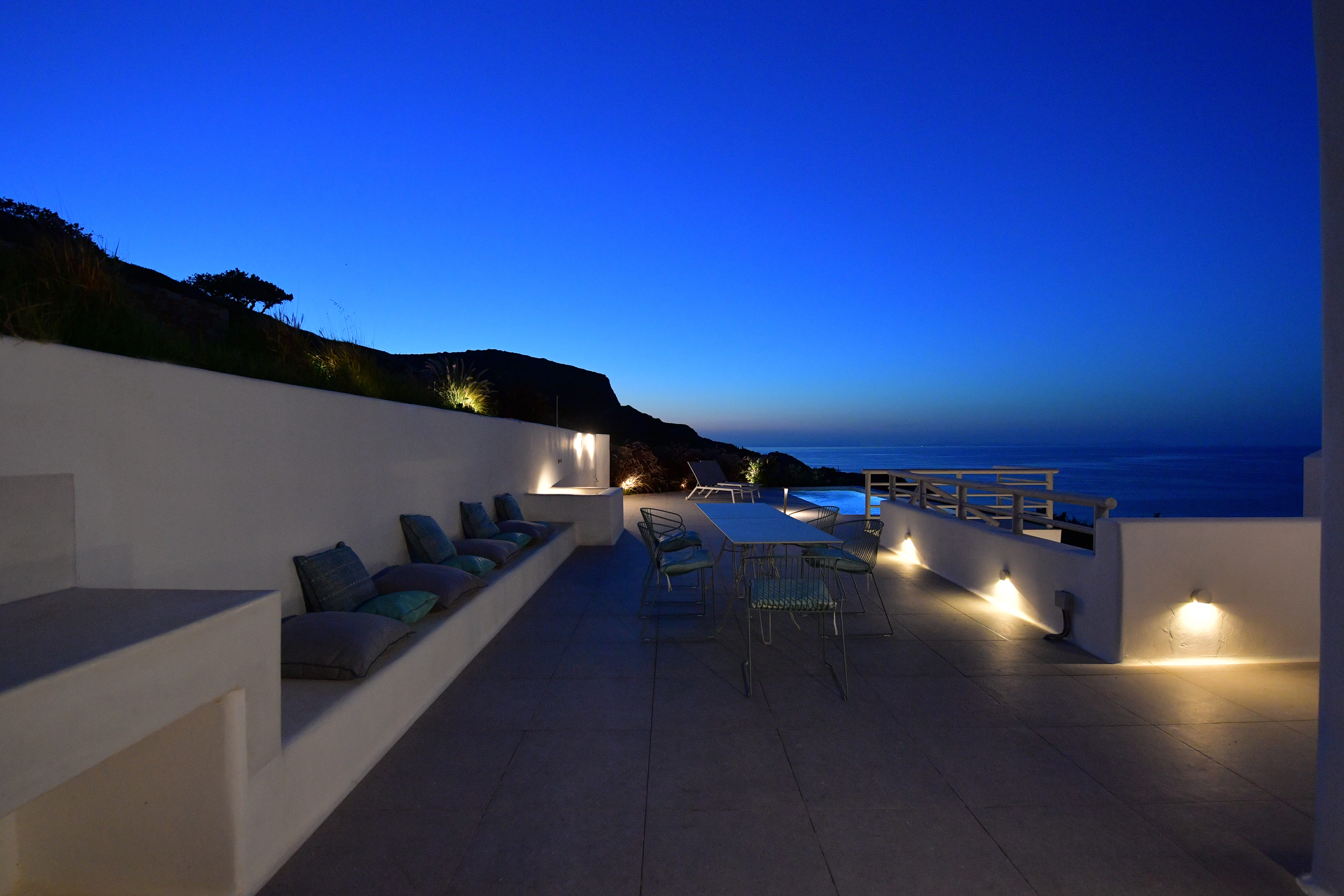 night pool Ariti's Villa 2